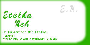 etelka meh business card