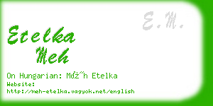 etelka meh business card
